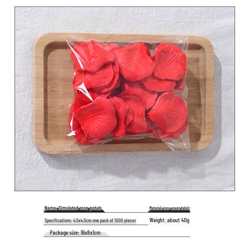 1000 штук нетканых лепестков роз для свадеб и торжеств - Реквизит для ручного украшения