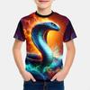 Kids T-shirt 3d Print Summer Boys' Casual High-quality 3D Printed Anime Pattern Round Neck Short Sleeved T-shirt