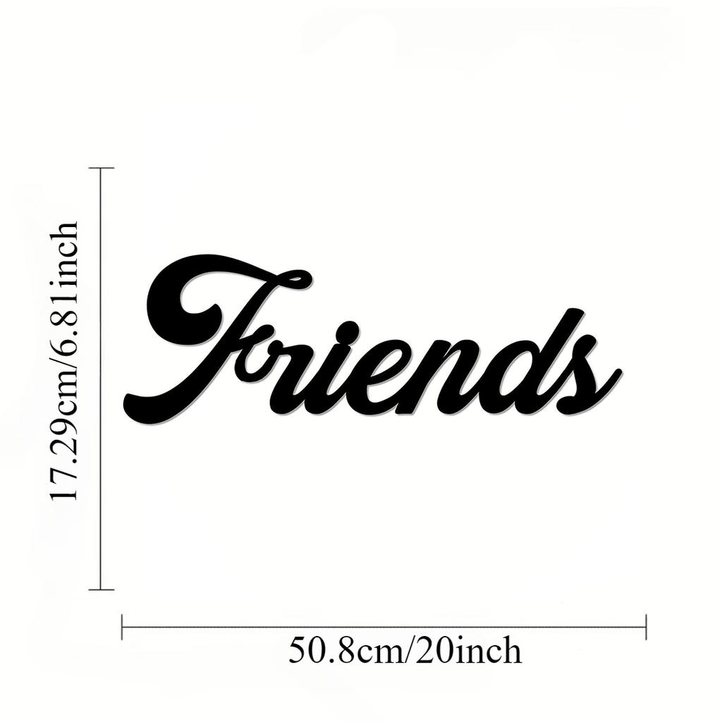 1 шт. Amis Love Wall Art - металлический настенный декор, силуэт из железа, домашний акцент и произведение искусства для стильных интерьеров