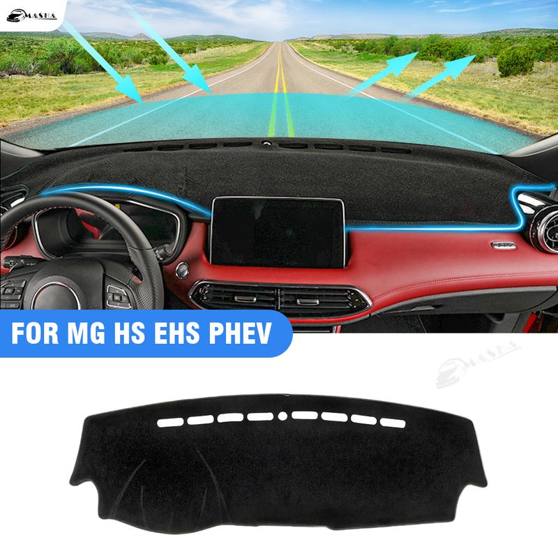 Car Dashboard Cover For MG HS EHS PHEV 2018 Pad Dash Mat SunShade Carpet Accessories Nonslip Mesh Protector