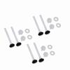 3 Pair White Toilet Tank Bolts POM Plastic Rubber Material Toilet Tank to Bowl Screws  Toilet Repair