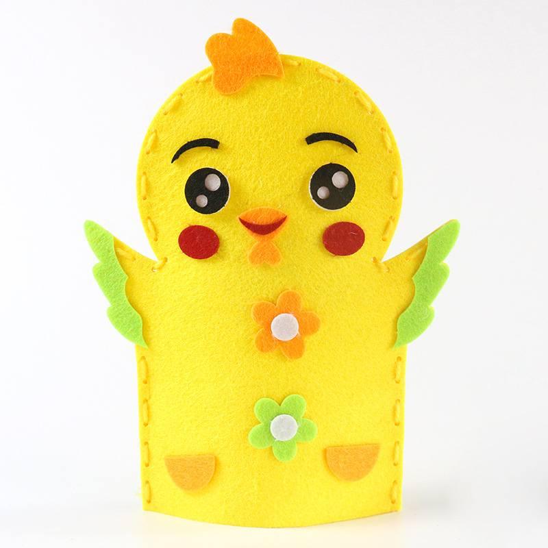 Детский набор для поделок своими руками, нетканый материал, мультяшные животные, ручные куклы, набор для рукоделия для детского сада, персонажи)