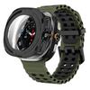 Чехол+Ремешок для Samsung Galaxy Watch 7 Ultra 47 мм Спортивный Силиконовый Ремешок Браслет Пластиковый Чехол Защитная Крышка для Galaxy Watch 7 Ultra