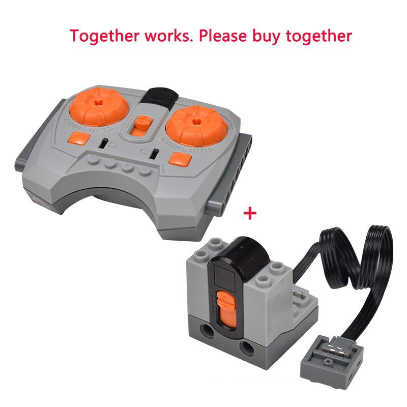 Building Block Motor Lithium Battery Functions Toys Tool Servo Remote Motor PF Model Sets Compatible with Lego High-tech Parts