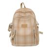 Plaid Schoolbag Student Campus Backpack Women's Travel Backpack