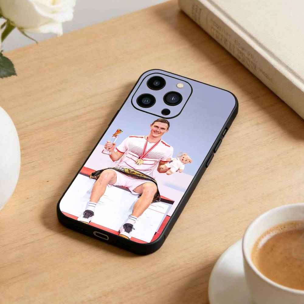Badmintonstar Phone Case For iPhone17,16,15,14,13,12 Plus,Max Soft Silicone Black Cover