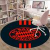 1pc B-Bayern Munich  Carpet, Round Rug, Comfortable, Suitable for Entryways, Living Rooms, Office, And Bedrooms, Christmas Decoration
