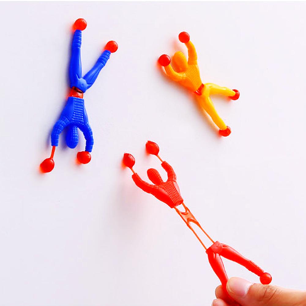 20Pcs Novelty Sticky Wall Climbing Climber Men Kids Boy Birthday Party Favors Supplies Pinata Fillers Treat Bag Goody3 Bag Gifts
