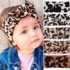 Новая детская повязка на голову с широким бантом с леопардовым принтом