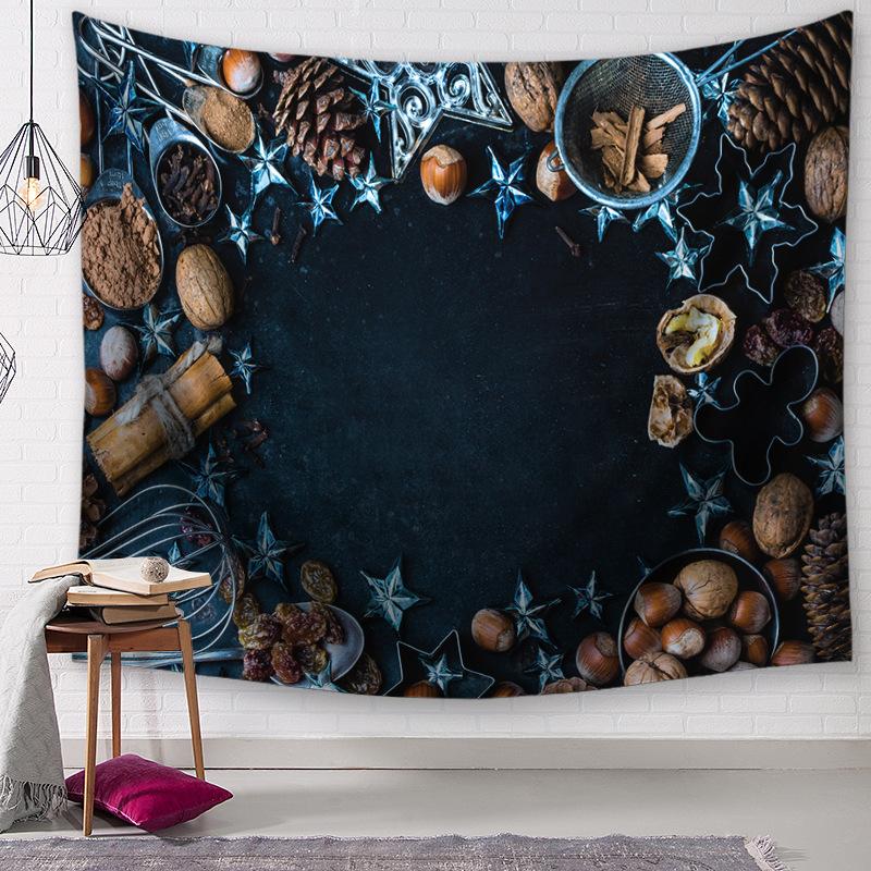 Рождественский гобелен в европейской и американской рождественской серии, гобелен для гостиной, спальни, скатерть