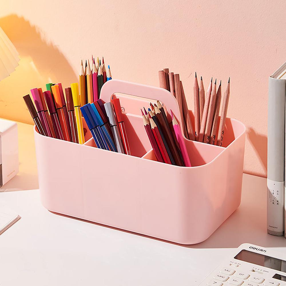 Подставка для ручек Коробка для хранения Большая вместимость Настольная канцелярия с ручкой Подставки для акварельных маркеров Органайзер для хранения художественных принадлежностей