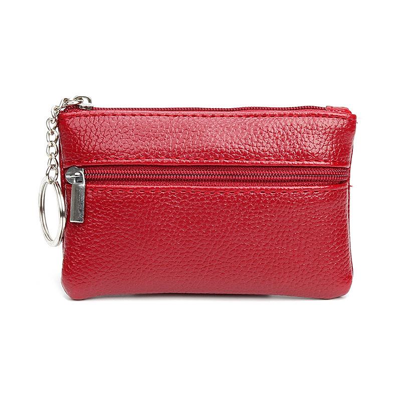 Women's Mini Zipper Coin Purse & Key Pouch Wallet