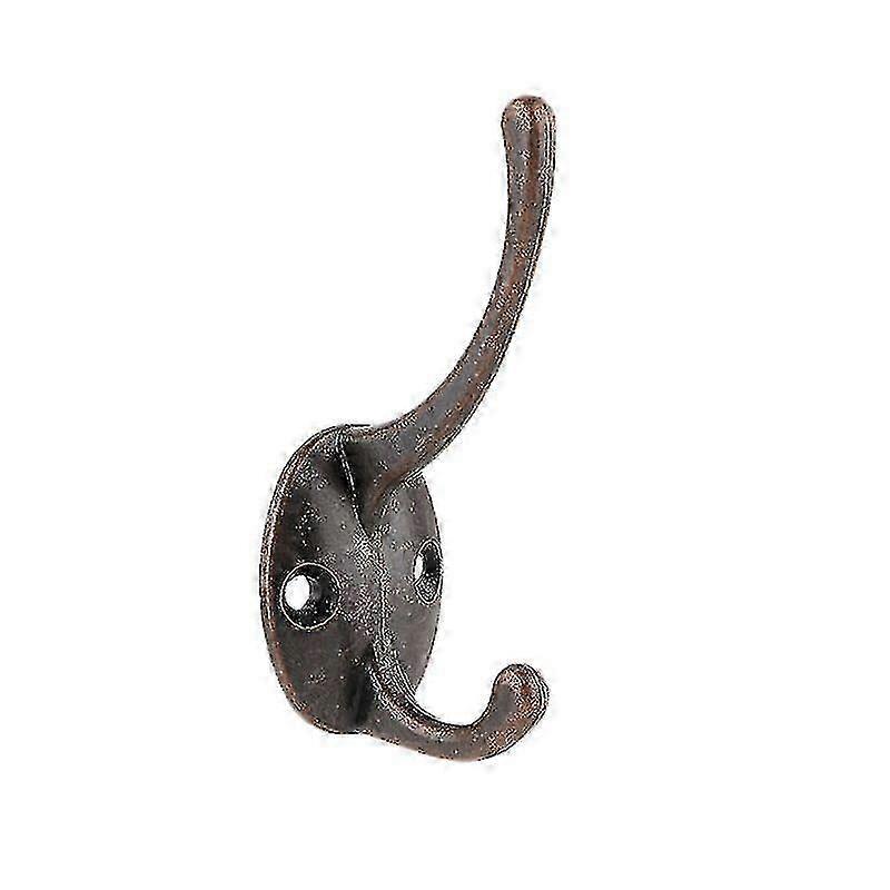 10pcs Retro Wardrobe Hook Bathroom Single Coat Hook Red BR