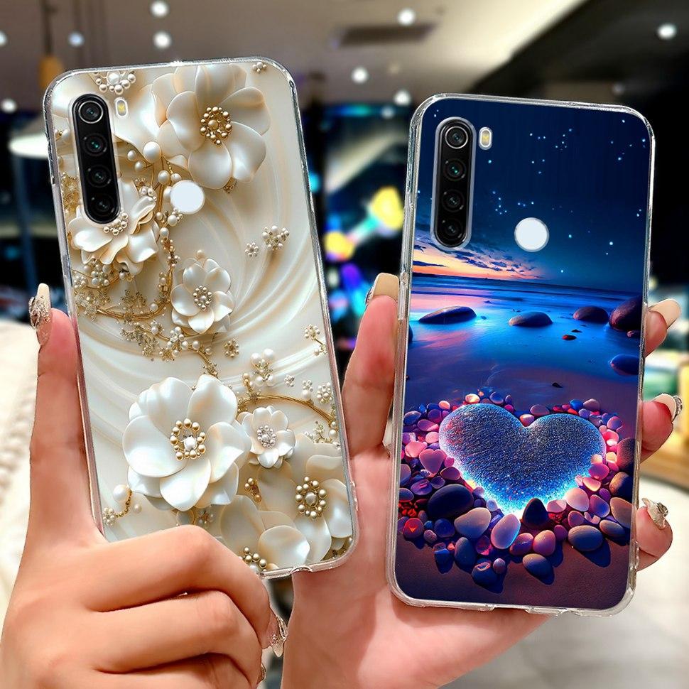 6.3" Silicone Case For Xiaomi Redmi Note 8 Soft TPU Cute Patterned Cover Case For Redmi Note 8  Note8 Protective Shell Bumper