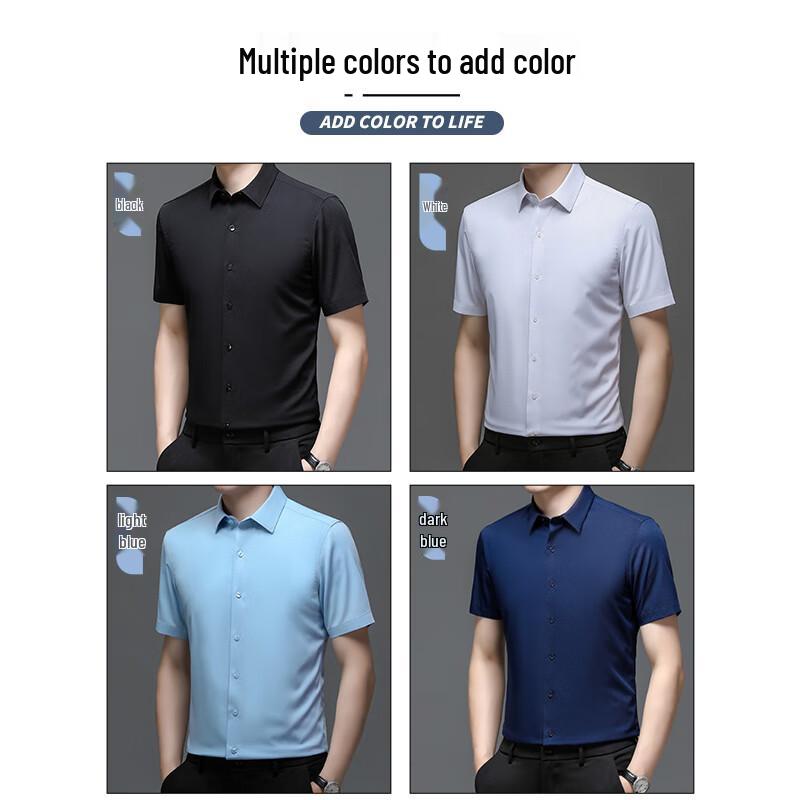 ROMON Мужская рубашка business casual с коротким рукавом