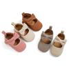 Весенне-осенняя хлопковая обувь для маленьких девочек, обувь для малышей, милая обувь с бантиком, детские туфли с мягкой подошвой для первых ходунков, От 0 до 1 года