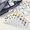 Six Double Colour Dot Dominoes Game Set Kids Educational Toys Gift Interaction