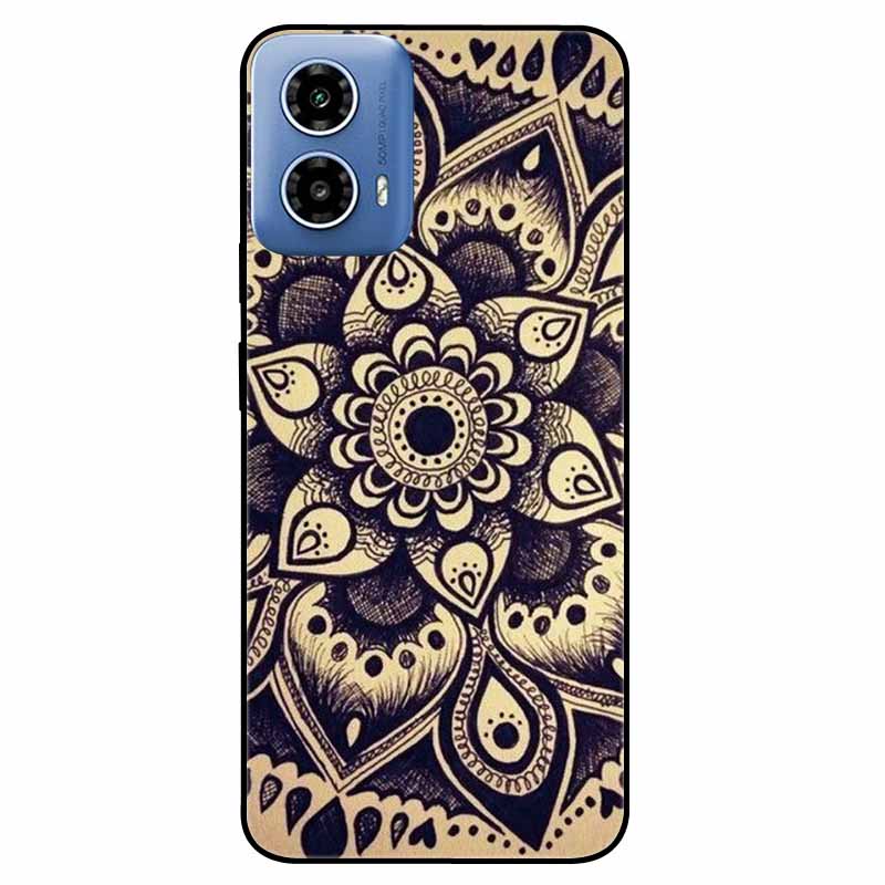 For Moto G34 5G Case G 24 Soft Silicone Fashion Animals TPU Bumper for Motorola Moto G24 G04 Painted Phone Covers Luxury Capa