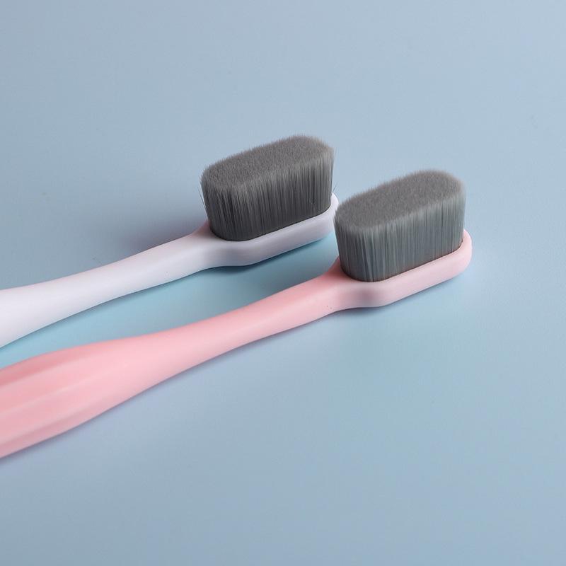 Wanmao Bamboo Charcoal Toothbrush - Adult, Super Soft Bristles, Portable, 4 Colors Available