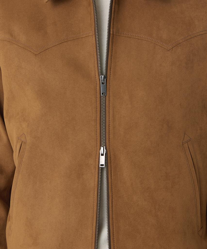 Musinsa Standard Synthetic Suede Minimal Western Jacket [Desert Brown]