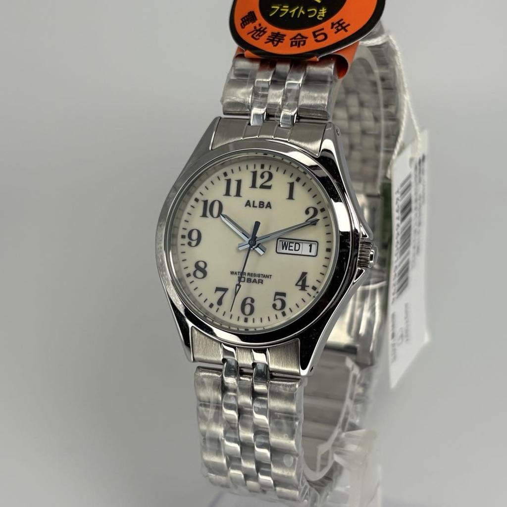 [USED] Seiko Alba Quartz Watch with Genuine Bracelet, Battery Replaced