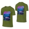 Initial D Neon Ae86 Salt Style Reversible Tshirt Light Minimalism Lazy Feeling Cotton Tee