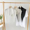 Cape Lace Shawl Fake Collar Hip Scarf Simple Lace Triangle Scarf  Female