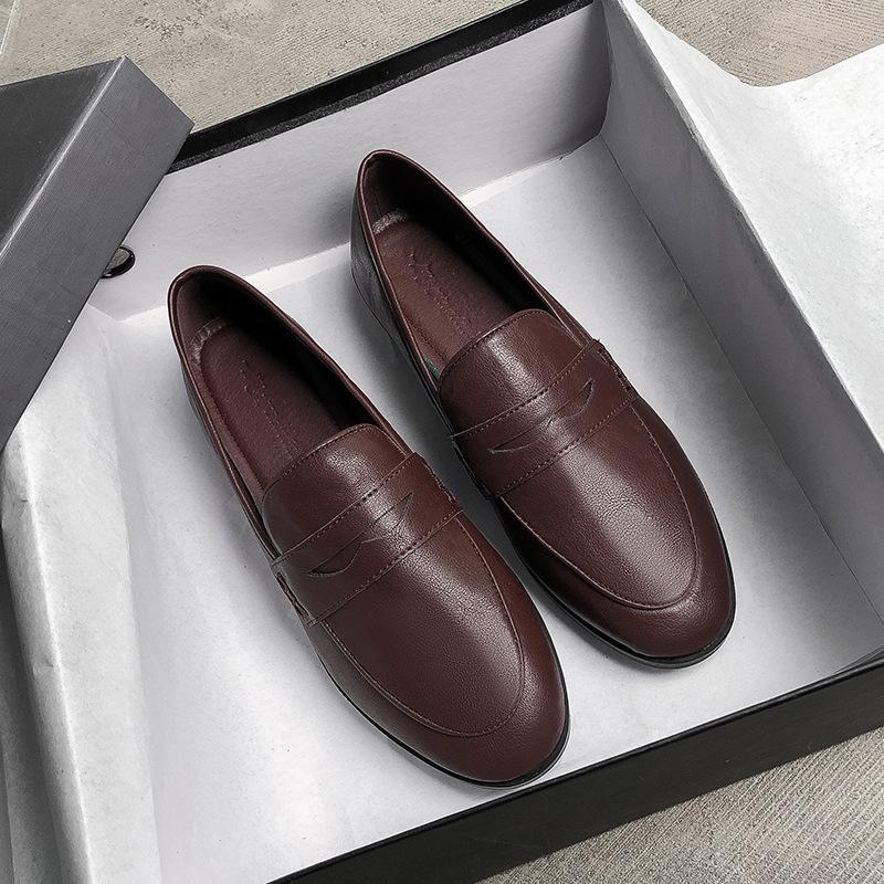 2025 Spring Women's British Style Retro Leather Flats - Plus Size Available