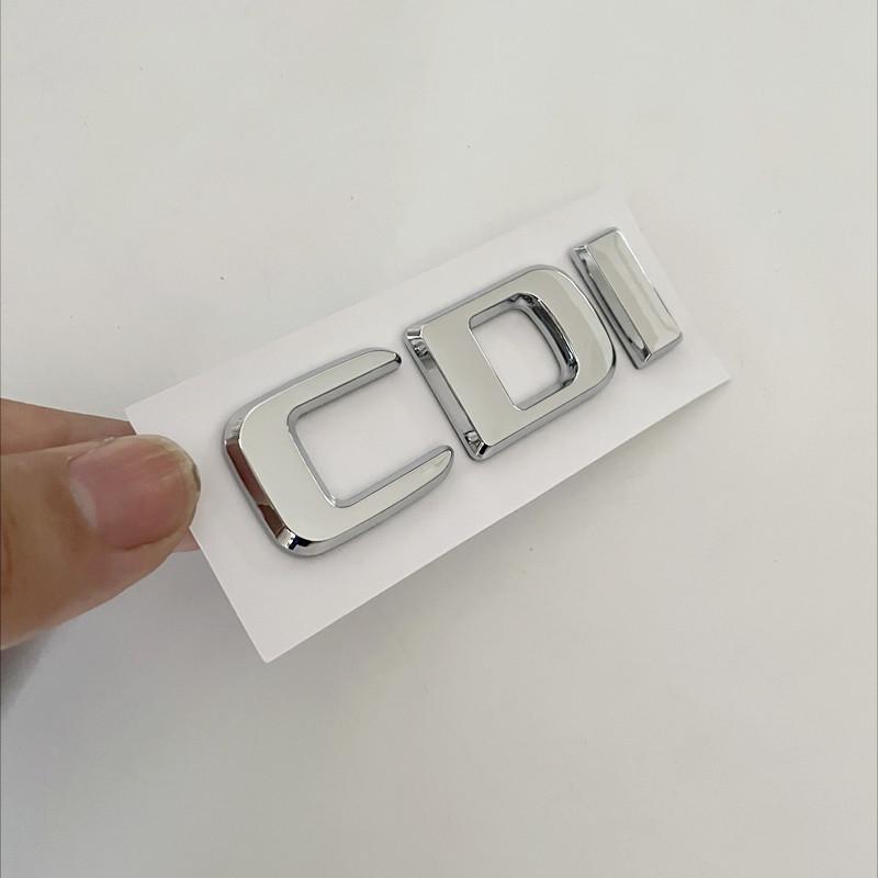 3D ABS Chrome CDI Logo Letters Car Trunk Emblem Badge For Mercedes Benz ML 320 270 C220 W204 A B GLK 220 CDI Sticker Accessories