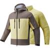 City Outdoor Series Letter Loose Hooded Zipper Long Sleeve Waterproof Windproof Warm Jacket Men Jacket Enamel-Gray Bright-Yellow 952446603-6