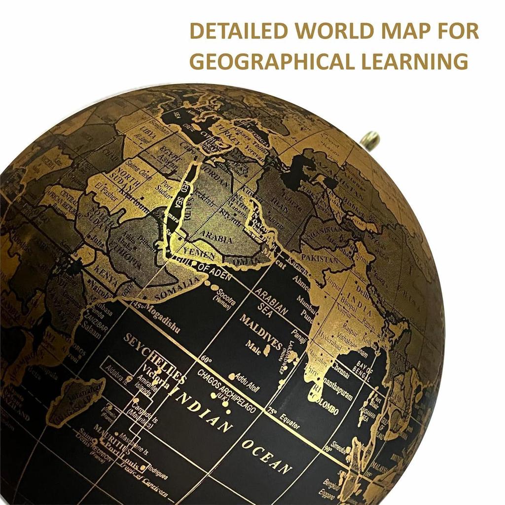 Глобус-карта мира со стильной золотой подставкой для декора дома, гостиной, спальни и прихожей, настольный офисный предмет, подарочный предмет, детская комната, образовательный инструмент, выставочный экспонат