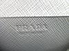 Authentic PRADA Gray Saffiano Leather Card Case Card Holder #b140  Open box