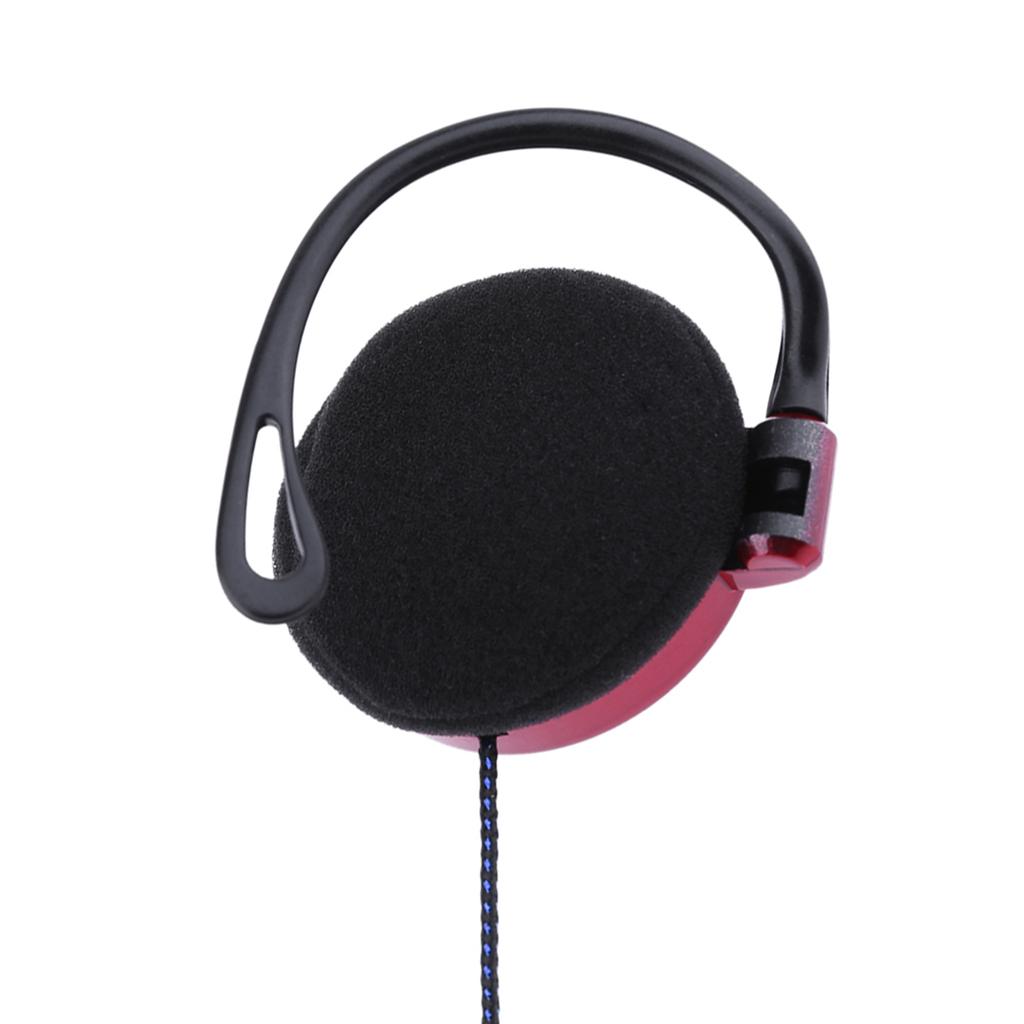 SHINI S520 3.5mm Wired Headset Ear Hook Headsets Stereo Game Sports Headphone with Mic for Phone