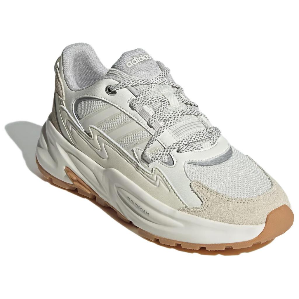 adidas Ozwave Surge Удобные Универсальные Нескользящие Износостойкие Низкие Кроссовки Папы Унисекс Белые JR3185