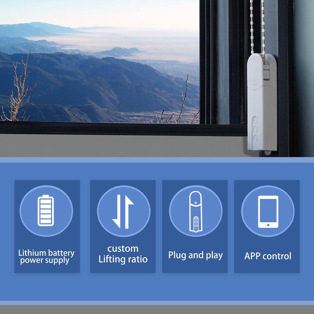 Умный электропривод для штор ZigBee с пультом и управлением через приложение