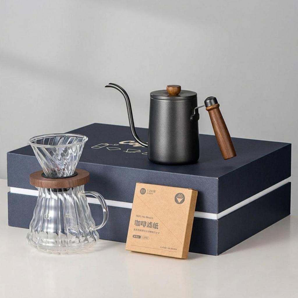 Набор для заваривания кофе Pour Over с чайником, подарочная коробка