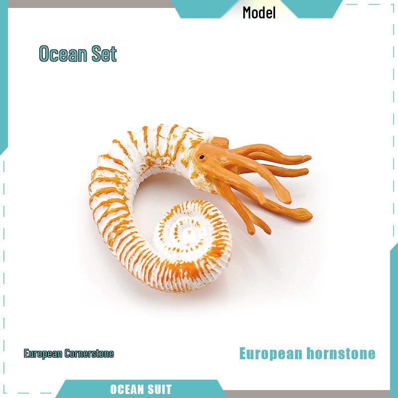 Children's Marine Animal Model Set: Mini Whale, Shark, Dolphin, Turtle, Sea Lion