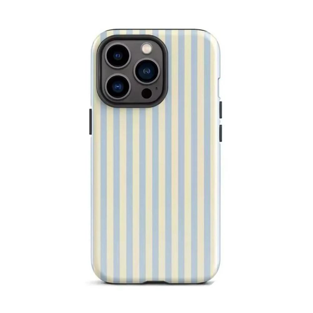 Роскошный Чехол для Телефона Clmj Ins Корея Серия Точки Полоски для iPhone 17 16 15 14 13 12 11 X Air Pro Max Plus Двухслойная Задняя Крышка