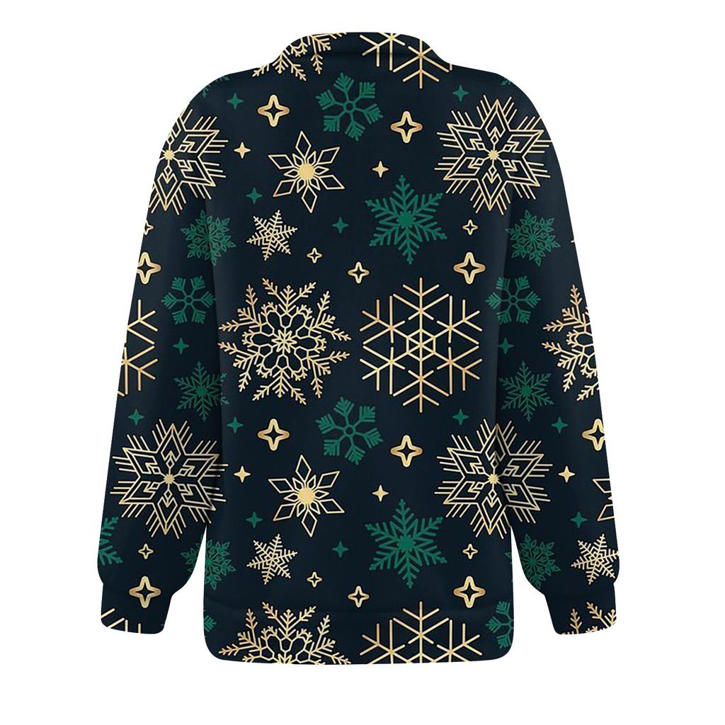 Женская мода повседневная толстовка с длинным рукавом и принтом на молнии с высоким воротом и заниженными плечами