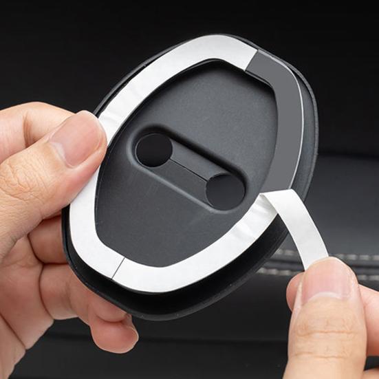 4Pcs Silicone Car Door Latch Protective Cover Universal Shock Absorption Door Lock Cover Anti-Rust Door Lock Shield for Vehicle Lock Cylinder