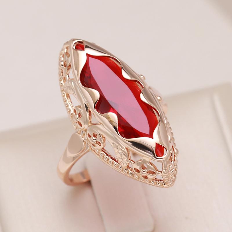 Большие кольца с преувеличенной волнистой текстурой, красные, зеленые, синие цирконы для женщин, винтажные ювелирные изделия золотого цвета