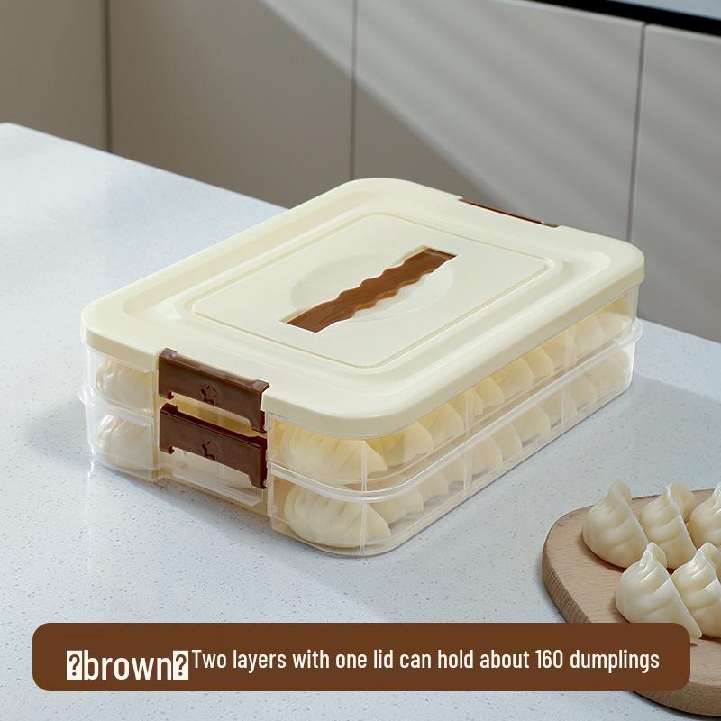 Dumpling Quick-Freeze Multi-Layer Storage Box for Freshness Preservation