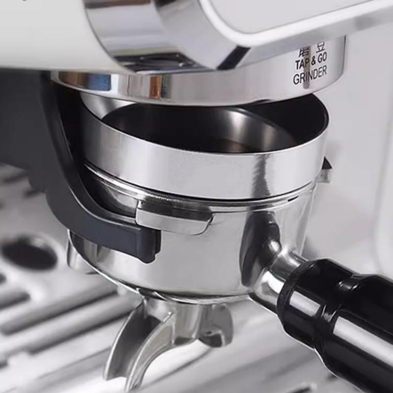 Улучшенное кольцо для приема кофейного порошка с 6 магнитами, количественное кольцо, защита от разлетания порошка, алюминиевый сплав, аксессуары для кофемолки