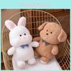Cute Puppy Bear Rabbit Fox Plush Toy Cartoon Girl Sleep Companion Holiday Gift