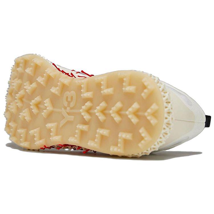 adidas Y-3 Runner 4D Halo Core Белые кроссовки унисекс Красные ярко-голубые GW4451