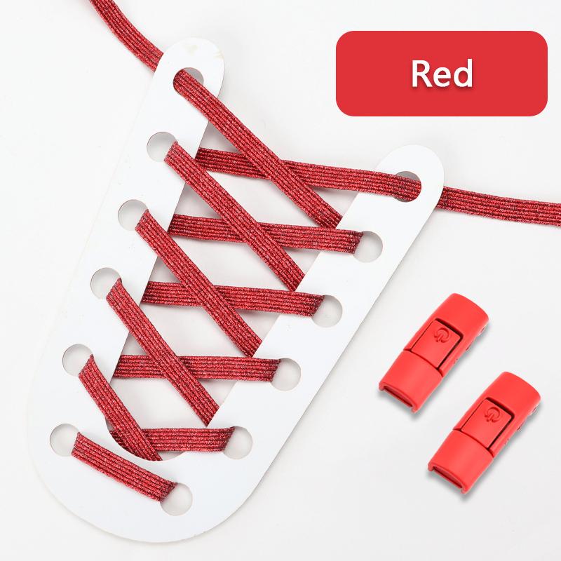 Новые красочные шнурки для обуви без завязок, эластичные шнурки, кроссовки для детей и взрослых, блестящие шнурки без завязок для обуви, аксессуары