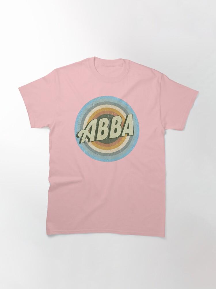 ABBA Ретро Круг ABBA Фотография Искусство Классическая Футболка