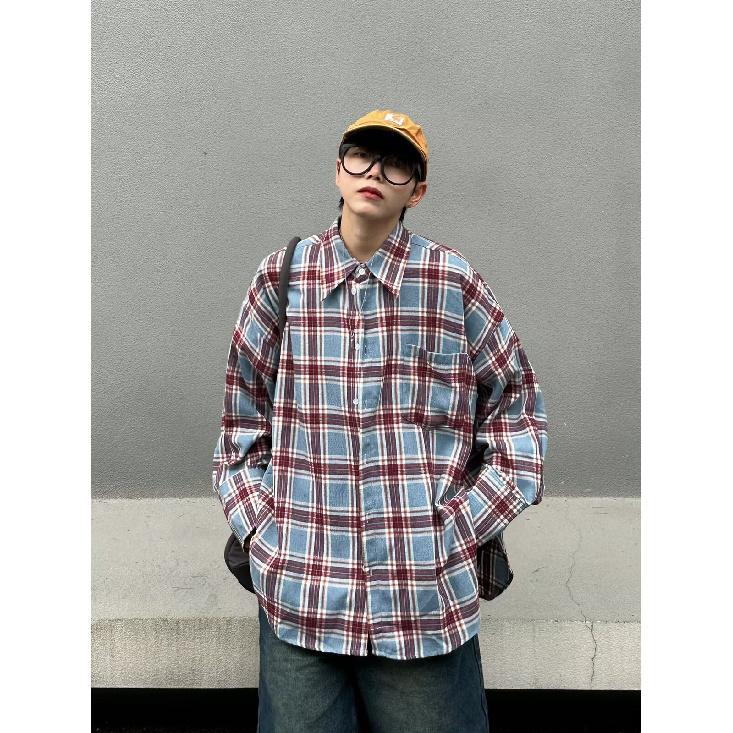 Рубашка с длинным рукавом с буквенным принтом 2024 года в японском стиле в стиле Гонконга, свободная рубашка для мальчиков, летнее модное универсальное повседневное пальто