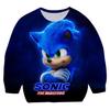 Осень 2025 Мальчики Sonic 2 Пуловер с круглым вырезом Мультяшная детская толстовка с длинным рукавом Детская одежда Детская мультяшная кофта 2-14 лет
