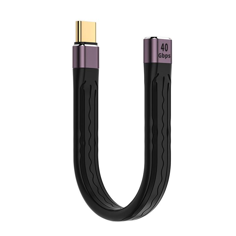 1 шт. USB4.0 FPC Гибкий Короткий Кабель, Thunderbolt 4 Полнофункциональный Кабель Данных, Высокоскоростная Передача 40 Гбит/с, Быстрая Зарядка PD, Кабель-удлинитель USB 3.1
